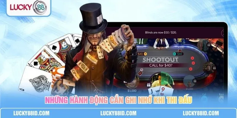 Các vòng cược Pre-flop, Flop, Turn và River trên bàn Poker