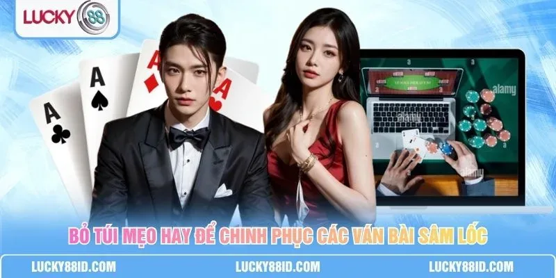 Giao diện chơi sâm online LUCKY88 trên điện thoại với bàn bài sâm lốc